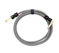Guitar Leads Instrument Cable Noiseless Sound Straight To Right Angles 6.35mm 1/4Inch To 1/4Inch Amps Noise Reduction Sound Cable