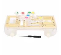 Guitar Learning System Teaching Aid for Beginners, Transparent Chord Trainer Tool, Easy to Learn with Color Memory, Includes 6 General Chords for Popular Songs, ABS and Metal Mate (Gold)