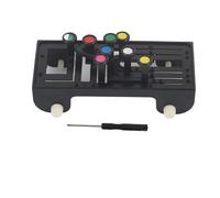 Guitar Learning System Teaching Aid, Guitar Trainer Chord Tool for Beginner, One - Key Chord Practice Helper with Transparent Design for Folk Ukulele and Acoustic Guitar (Black)