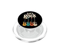 Guitar Let's Rock Retro Guitarist Player Music Gift PopSockets PopGrip for MagSafe