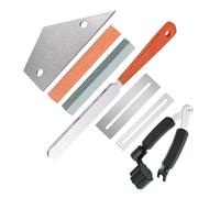 Guitar Leveling Ruler Pad Polishing Stone Frets Guitar Tool Set Instrument Accessories Three-in-one