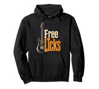 Guitar Licks Vintage Guitarist Guitar Player Music Gift Pullover Hoodie