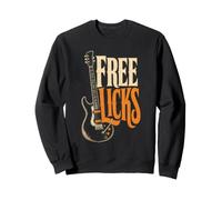 Guitar Licks Vintage Guitarist Guitar Player Music Gift Sweatshirt