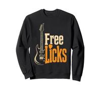 Guitar Licks Vintage Guitarist Guitar Player Music Gift Sweatshirt