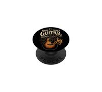 Guitar Life Where There Is Guitar There Is Joy Gift PopSockets Adhesive PopGrip