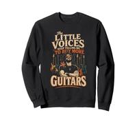 Guitar Little Voices Tell Me To Buy More Guitars Gift Sweatshirt