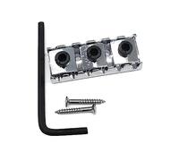 Guitar Locking Nut Accessory Kits, 6 Strings Electric String Locking Nut 43mm with Mounting Screws and Wrench Set Bridge Assembly