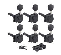 Guitar Locking Tuners 6 Left, Lock Tuning Key Pegs, Machine Head for Acoustic Classical Guitar, Metal Tuning Pegs with Screws and Bushings, for Left Hand Vintage Guitars