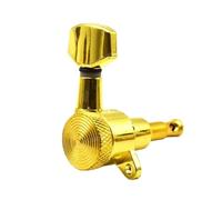 Guitar locking tuners 6pcs Auto Locked Locking String Guitar Tuning Pegs Keys Tuners Machine Heads For Electric Acoustic Gold(5 Right 1 Left)