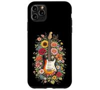 Guitar Love Floral Botanical Cottagecore Flowers Guitarist Case for iPhone 11 Pro Max