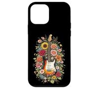 Guitar Love Floral Botanical Cottagecore Flowers Guitarist Case for iPhone 12 mini