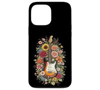 Guitar Love Floral Botanical Cottagecore Flowers Guitarist Case for iPhone 13 Pro Max