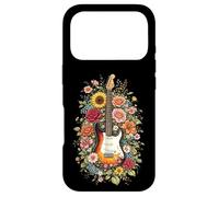 Guitar Love Floral Botanical Cottagecore Flowers Guitarist Case for iPhone 17 Pro