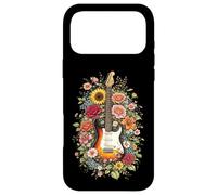 Guitar Love Floral Botanical Cottagecore Flowers Guitarist Case for iPhone 17 Pro Max