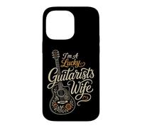 Guitar Lover I'm A Lucky Guitarist's Wife Vintage Gift Case for iPhone 14 Pro Max