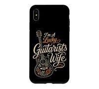 Guitar Lover I'm A Lucky Guitarist's Wife Vintage Gift Case for iPhone XS Max