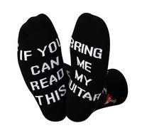 Guitar Lover Socks Gifts If You Can Read This Bring Me My Guitar Socks Guitarist Novelty Socks (Read Guitar)