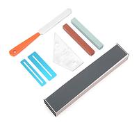 Guitar Luthier Tool Kit, Including Guitar Fret Leveling Beam, Fret File, Rocker, 2Pcs Fingerboard Guards, 2Pcs Grinding Stone for Polishing Leveling