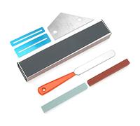 Guitar Luthier Tool, Kit Professional Repair Accessories Included 1 Pcs Fret Tools for Cleaning Polishing Leveling Crowning File Rocker 2 Fingerboard Guards Ors Grinding St Ing