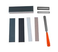 Guitar Luthier Tool Set | Fret Leveling Beam & File for Guitar Repair | Stabilizing Fretboard Guard/Sandpaper | Stainless Steel Construction