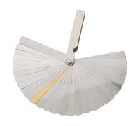 Guitar Luthier Tool, Stainless Steel 9Pcs Understring Radius Gauge Comprehensive Measurement Capabilities 32 Blades String Action Gauge Ruler for Guitar and Bass