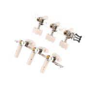 Guitar Machine Heads Set, 3+3 Acrylic Classical Guitar String Tuning Peg Tuners Machine Heads Silver
