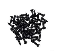 Guitar Maintenance Essentials Pack of 100 Metal Screws in Size 3x12mm Suitable For Various Applications (Black)
