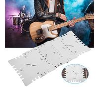 Guitar Maintenance Kit, 4PCs Stainless Steel Fingerboard Ruler Luthier Measurement Tool Guitar Accessory) (Silver (pack of 4))