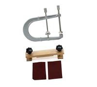 Guitar Maintenance Tools Classical Guitar Bridge Making Luthier Tool Iron Deep Throat Clamp F Shape Fixture(Type4)