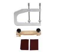 Guitar Maintenance Tools Guitar Bridge Making Tool Hard Maple Wood Iron Deep Throat Clamp F Shape Fixture(Type5)