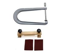 Guitar Maintenance Tools Guitar Bridge Making Tool Hard Maple Wood Iron Deep Throat Clamp F Shape Fixture(Type6)