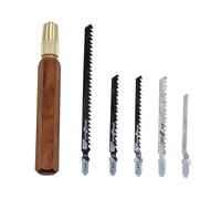Guitar Maintenance Tools Maple Wood Handle Hand Saw Set Hexagonal Saw Blade Guitar Luthier Making Tools