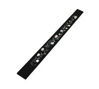 Guitar Making Material Accessories Ebony Flower Vine Pattern Color Shell Acoustic Guitar Fingerboard Making Wood Material(628 24F)