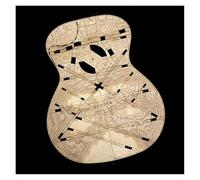 Guitar Making Tools 41 Inch Positive Barrel Corner Making Folk Acoustic Guitar Sound Beam Kong Qin Code Position Wooden Template(1)
