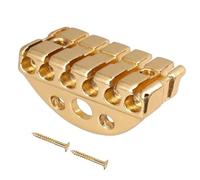 Guitar Making Tools 42mm Guitar Locking Lock Nut String Lock With Screw Wrench Kit Headless Electric Guitar Bridge Parts Accessories DIY(Gold)