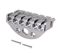Guitar Making Tools 42mm Guitar Locking Lock Nut String Lock With Screw Wrench Kit Headless Electric Guitar Bridge Parts Accessories DIY(Silver)