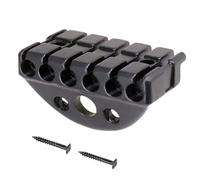 Guitar Making Tools 42mm Guitar Locking Lock Nut String Lock With Screw Wrench Kit Headless Electric Guitar Bridge Parts Accessories DIY(Black)
