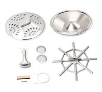 Guitar Making Tools 8PCS Guitar Resonator Cones Soundhole Screens Tailpiece Bridge Saddle Guitar For Resophonic Resonator Guitar