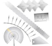 Guitar Making Tools Guitar Luthier Measuring Tool Kit Set String Action Ruler Understring Radius Gauge Guitar Repair Tools Stainless Steel