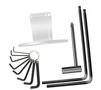 Guitar Making Tools Kit 20Pcs Guitar Trusses Rod Wrench Set Hexagons Key Ball End Trusses Rod Wrench Fretboard Radius Gauges Guitar Repair Tool