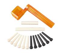guitar making tools kit Guitar Tuner Nut Black And White String Nails Guitar Accessories Combination Four-piece Set Of Instrument Accessories