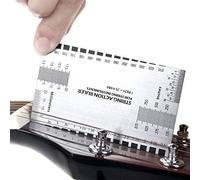 Guitar Measuring Tool,Guitar String Action Gauge Ruler,Guitar String Ruler,Fretboard Measuring Tool,Double Sided Multi Function String Action Ruler For Electric,Acoustic & Bass Guitars
