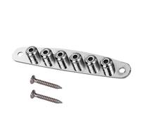 Guitar Metal Bridge String Through Body Ferrules Bushing Plate For Guitar Replacement Parts Guitar Instrument Accessories (Color : 02)