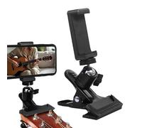 Guitar Mobile Phone Holder for Recording, Rotating Bass Mobile Phone Holder - Mobile Phone Stand Holder for Musicians Home Artists Content Creator Live Streaming Professionals Practice Hours