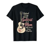 Guitar Mom Behind Every Great Guitarist is A Mom Gift T-Shirt