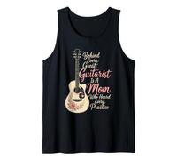 Guitar Mom Behind Every Great Guitarist is A Mom Gift Tank Top