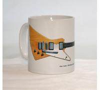 Guitar Mug. Allen Collins Gibson Explorer Illustration.