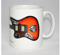 Guitar Mug. Kurt Cobain's 1965 Fender Jaguar Illustration.