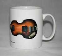 Guitar Mug. Paul McCartney's Hofner 500/1 Beatle Bass Illustration.