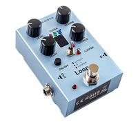 Guitar Multi-Effect Pedal with 40-Second Looper & Tuner, Compact Metal Pedal for Electric Guitar, Light Blue